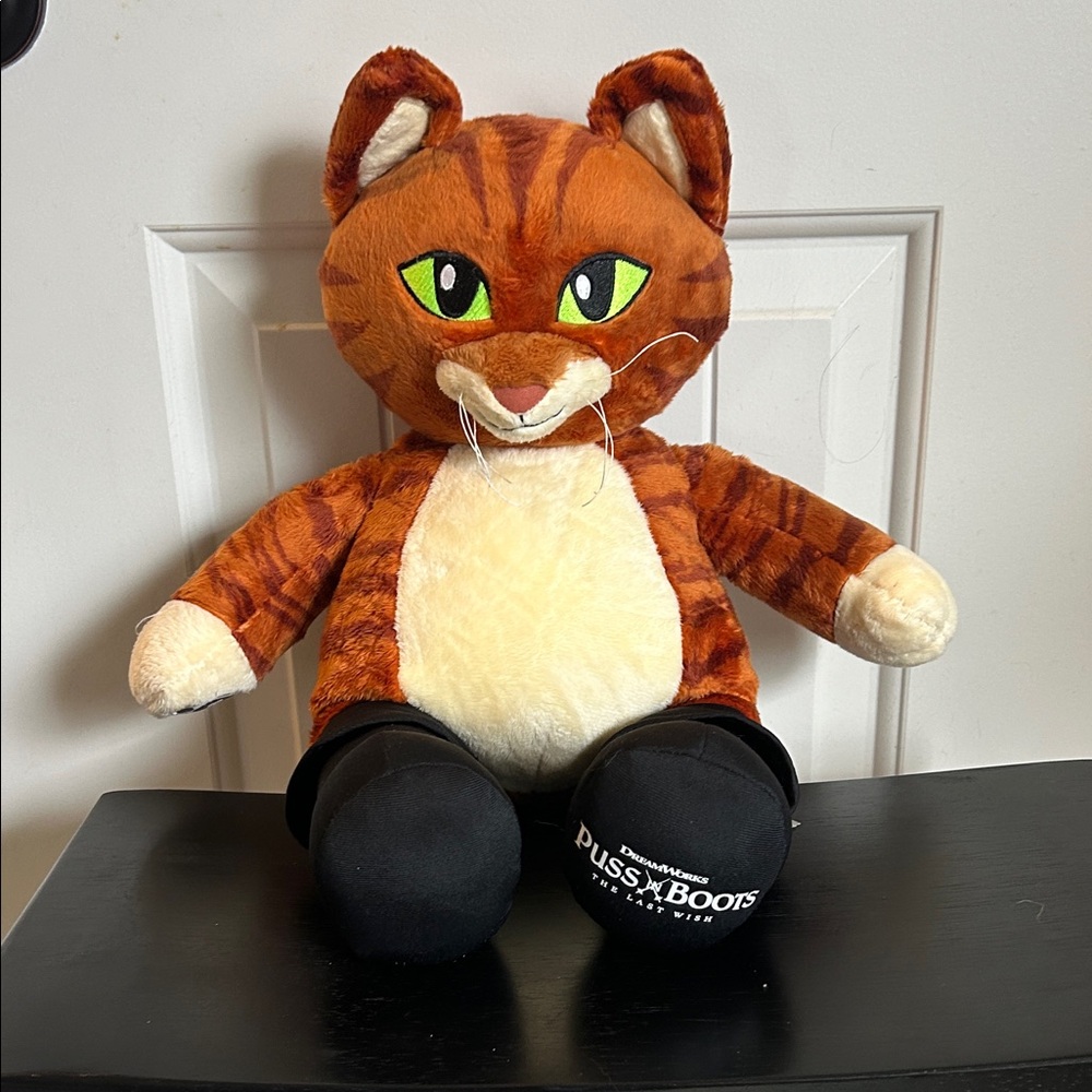 Puss in Boots Plush Cat / Toy - Orange and Cream